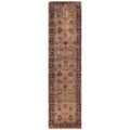 Overdyed Hand Knotted Wool Modern Contemporary Brown Runner 3 1 X 12 2