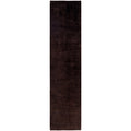 Overdyed Hand Knotted Wool Modern Contemporary Brown Runner 3 1 X 13 1