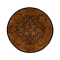 Overdyed Hand Knotted Wool Modern Contemporary Gold Area Rug 6 1 X 6 1