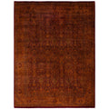 Overdyed Hand Knotted Wool Modern Contemporary Gold Area Rug 7 11 X 10 5