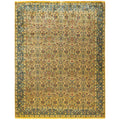 Overdyed Hand Knotted Wool Modern Contemporary Gold Area Rug 8 1 X 10 5