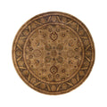 Overdyed Hand Knotted Wool Modern Contemporary Gold Area Rug 8 1 X 8 1