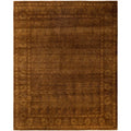 Overdyed Hand Knotted Wool Modern Contemporary Gold Area Rug 8 3 X 10 4