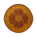 Overdyed Hand Knotted Wool Modern Contemporary Gold Area Rug 8 3 X 8 5