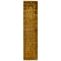 Overdyed Hand Knotted Wool Modern Contemporary Gold Runner 2 0 X 8 8