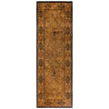 Overdyed Hand Knotted Wool Modern Contemporary Gold Runner 2 7 X 7 10