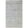 Overdyed Hand Knotted Wool Modern Contemporary Gray Area Rug 3 1 X 4 10