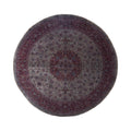 Overdyed Hand Knotted Wool Modern Contemporary Gray Area Rug 8 3 X 8 4