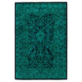 Overdyed Hand Knotted Wool Modern Contemporary Green Area Rug 2 8 X 4 1