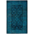 Overdyed Hand Knotted Wool Modern Contemporary Green Area Rug 3 2 X 5 4