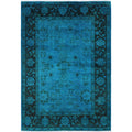 Overdyed Hand Knotted Wool Modern Contemporary Green Area Rug 4 2 X 6 0