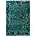 Overdyed Hand Knotted Wool Modern Contemporary Green Area Rug 6 0 X 8 10