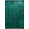Overdyed Hand Knotted Wool Modern Contemporary Green Area Rug 6 2 X 8 10