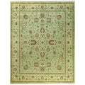 Overdyed Hand Knotted Wool Modern Contemporary Green Area Rug 8 1 X 10 3