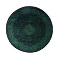 Overdyed Hand Knotted Wool Modern Contemporary Green Area Rug 8 3 X 8 4