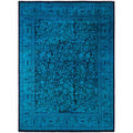 Overdyed Hand Knotted Wool Modern Contemporary Green Area Rug 9 1 X 12 4