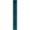 Overdyed Hand Knotted Wool Modern Contemporary Green Runner 2 7 X 20 2