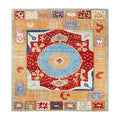 Overdyed Hand Knotted Wool Modern Contemporary Multi Area Rug 8 3 X 9 1
