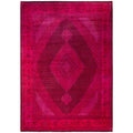 Overdyed Hand Knotted Wool Modern Contemporary Pink Area Rug 10 0 X 14 2