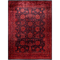 Overdyed Hand Knotted Wool Modern Contemporary Pink Area Rug 10 1 X 13 8