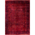 Overdyed Hand Knotted Wool Modern Contemporary Pink Area Rug 10 2 X 14 1