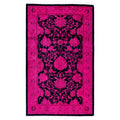Overdyed Hand Knotted Wool Modern Contemporary Pink Area Rug 2 8 X 4 3