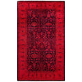 Overdyed Hand Knotted Wool Modern Contemporary Pink Area Rug 3 1 X 5 4