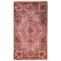 Overdyed Hand Knotted Wool Modern Contemporary Pink Area Rug 3 1 X 5 5