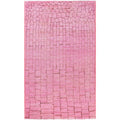 Overdyed Hand Knotted Wool Modern Contemporary Pink Area Rug 4 9 X 7 10