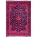 Overdyed Hand Knotted Wool Modern Contemporary Pink Area Rug 6 0 X 9 3