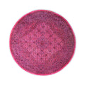 Overdyed Hand Knotted Wool Modern Contemporary Pink Area Rug 6 3 X 6 4