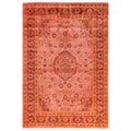 Overdyed Hand Knotted Wool Modern Contemporary Pink Area Rug 6 3 X 9 0