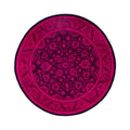 Overdyed Hand Knotted Wool Modern Contemporary Pink Area Rug 7 1 X 7 1