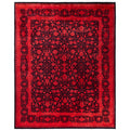 Overdyed Hand Knotted Wool Modern Contemporary Pink Area Rug 8 0 X 10 0
