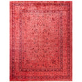 Overdyed Hand Knotted Wool Modern Contemporary Pink Area Rug 8 0 X 10 2