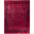 Overdyed Hand Knotted Wool Modern Contemporary Pink Area Rug 8 0 X 10 4