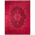 Overdyed Hand Knotted Wool Modern Contemporary Pink Area Rug 8 0 X 10 5