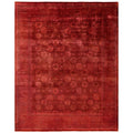 Overdyed Hand Knotted Wool Modern Contemporary Pink Area Rug 8 1 X 10 2