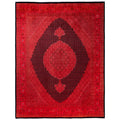 Overdyed Hand Knotted Wool Modern Contemporary Pink Area Rug 8 1 X 10 5