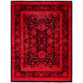 Overdyed Hand Knotted Wool Modern Contemporary Pink Area Rug 8 1 X 10 9