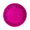 Overdyed Hand Knotted Wool Modern Contemporary Pink Area Rug 8 1 X 8 1
