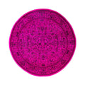 Overdyed Hand Knotted Wool Modern Contemporary Pink Area Rug 8 2 X 8 3
