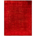 Overdyed Hand Knotted Wool Modern Contemporary Pink Area Rug 8 3 X 10 7