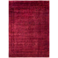 Overdyed Hand Knotted Wool Modern Contemporary Pink Area Rug 9 1 X 12 10