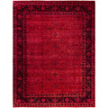 Overdyed Hand Knotted Wool Modern Contemporary Pink Area Rug 9 3 X 11 10