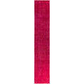 Overdyed Hand Knotted Wool Modern Contemporary Pink Runner 2 5 X 13 10