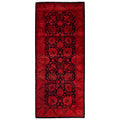 Overdyed Hand Knotted Wool Modern Contemporary Pink Runner 2 7 X 6 1