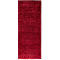 Overdyed Hand Knotted Wool Modern Contemporary Pink Runner 2 7 X 6 4