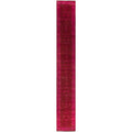 Overdyed Hand Knotted Wool Modern Contemporary Pink Runner 3 0 X 22 4