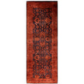 Overdyed Hand Knotted Wool Modern Contemporary Pink Runner 3 1 X 7 11